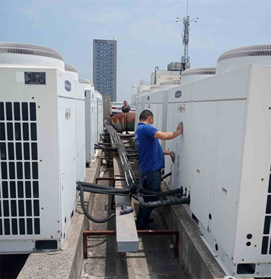 丛台中央空调制热和不制冷系统维修方法